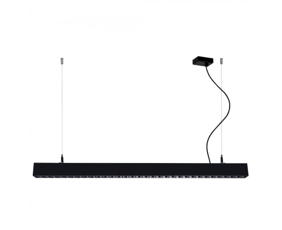 Κρεμαστό Μαύρο L:1400 Direct - Indirect Top Line Dimmable