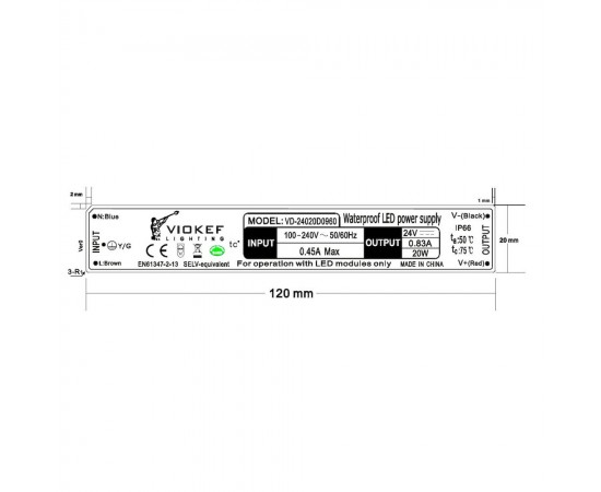 Τροφοδοτικό 20W 24V