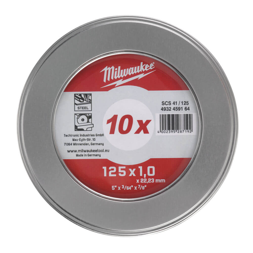 ΔΙΣΚΟΣ ΚΟΠΗΣ CD 125X1mm ΣΕΤ 10ΤΜΧ MW