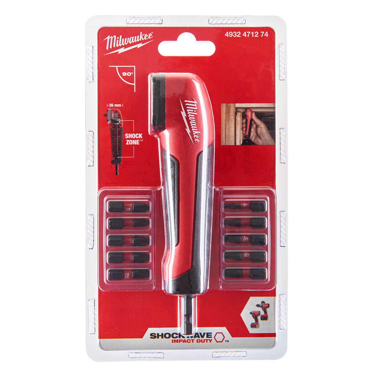 ΓΩΝΙΑΚΗ ΚΕΦΑΛΗ SHOCKWAVE SET 11TMX MILWAUKEE