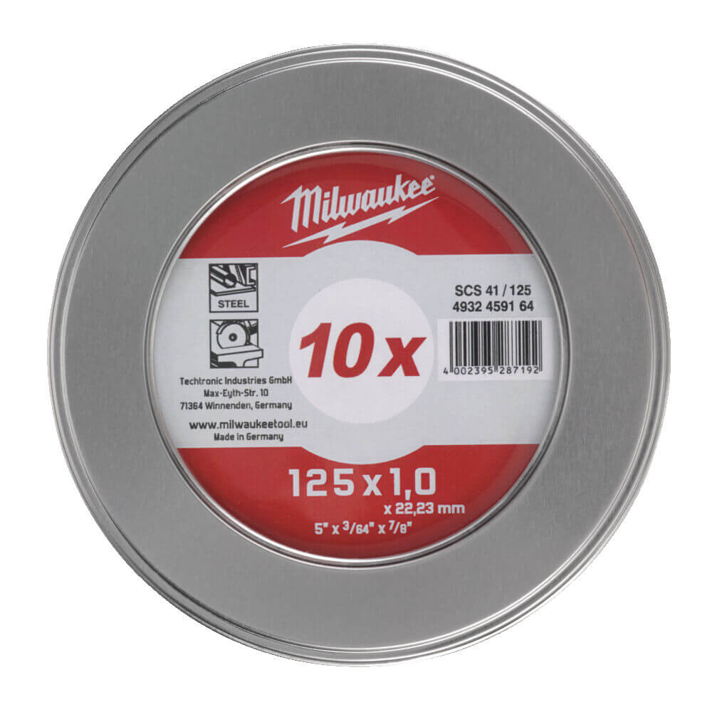ΔΙΣΚΟΣ ΚΟΠΗΣ ΙΝΟΧ CD PRO+ 125X1mm SET MILWAUKEE
