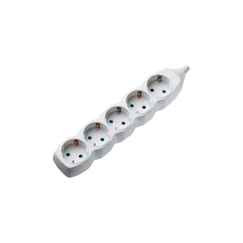 Πολύμπριζο Σούκο 3x1.50mm 5 Θέσεων Χωρίς Διακόπτη με 5m καλώδιο