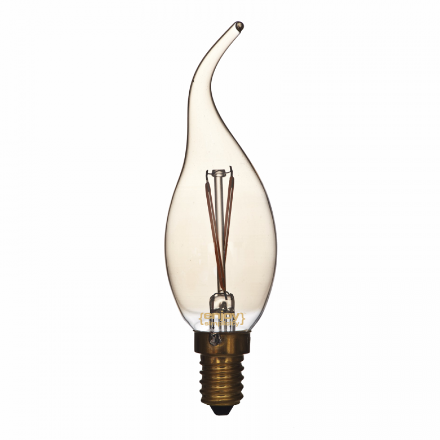 EL823150 | LED FILLAMENT AMBER GLASS B35-TAIL|1.8W Ε14|2200K|160LM|