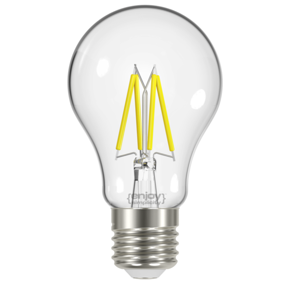 LED FILLAMENT CLEAR|A60 7.2W(>60W) E27|4000K|806LM|
