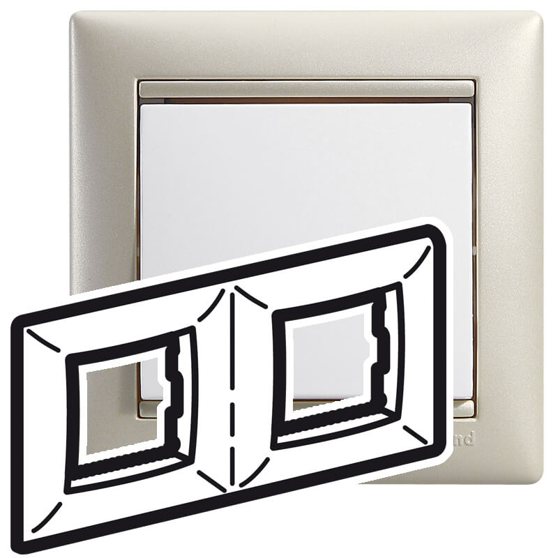 VALENA ΠΛΑΙΣΙΟ 2Θ ΟΡ LIGHT PEARL