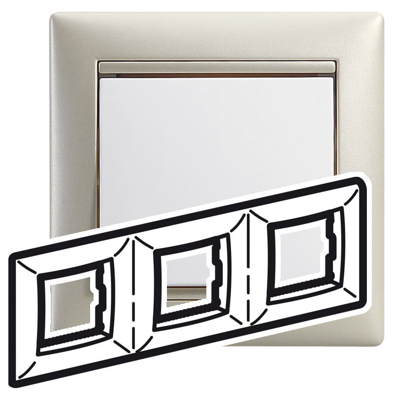 VALENA ΠΛΑΙΣΙΟ 3Θ ΟΡ LIGHT PEARL