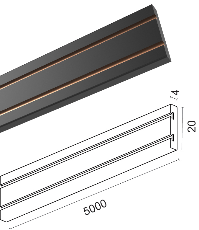 5meter Track Sheet  for Track System Flexy