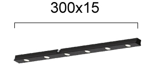 Linear Antiglare  L:300 Slim Magnetic