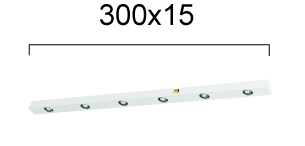 Linear Antiglare για Λευκή Μαγνητική Ράγα L300 Slim Magnetic