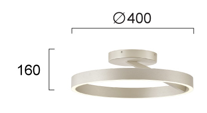 Φωτιστικό Οροφής D:400 Saturn