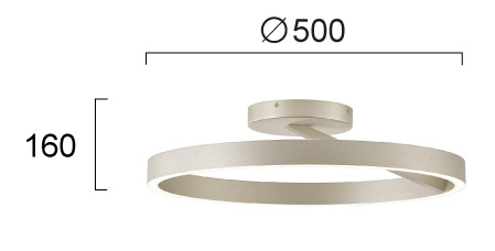 Φωτιστικό Οροφής  D:500 Saturn