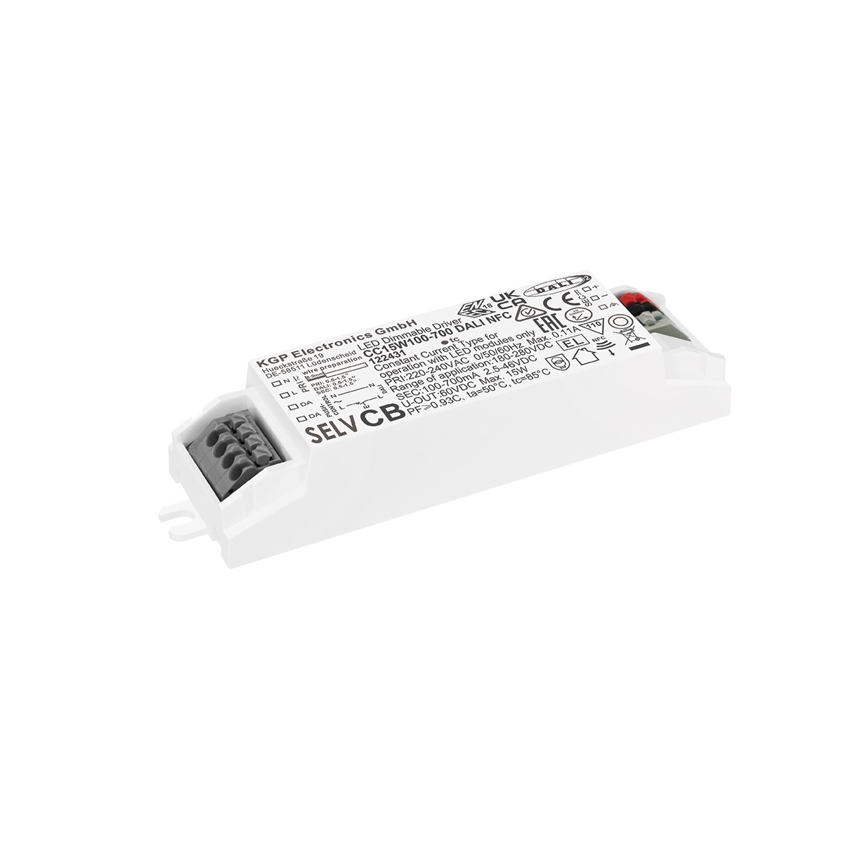 CC15W/100-700/DALI/NFC