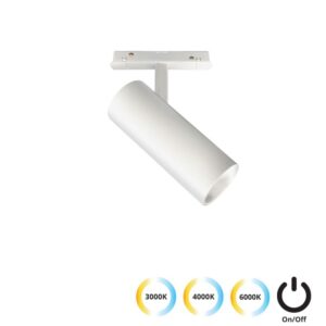 Σποτ  Track  Λευκό 20W 3CCT Magnetic (ON-OFF)