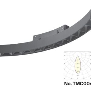 Inlight Γραμμικό φωτιστικό LED 12W 3CCT για Curved μαγνητική ράγα σε μαύρη απόχρωση D:34x2,2x2,5cm (TMC0041-Black)