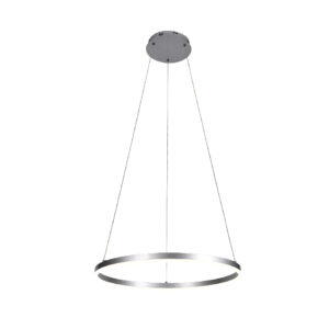 Inlight Κρεμαστό φωτιστικό LED 36W 3CCT (by switch on base) D:80cm (6095-AB-Silver)
